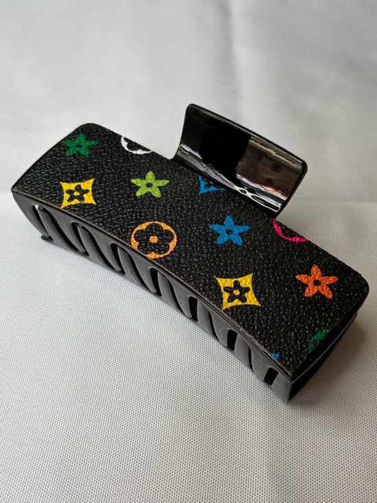 Accessories - Y2K Multicolor Monogram Hair Claw Clip – Black